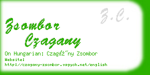 zsombor czagany business card
